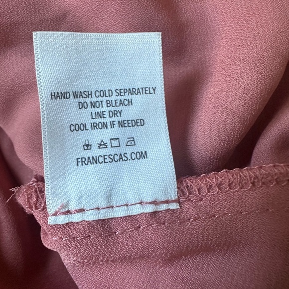 NWT Francesca’s Mi Ami lace ruffle-hem mini dress – mauve, long sleeve, sz S - Picture 5 of 11